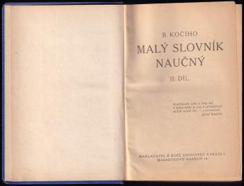 B. Kočího malý slovník naučný