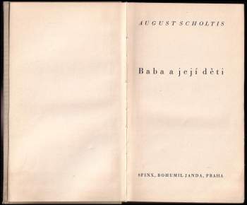 August Scholtis: Baba a její děti