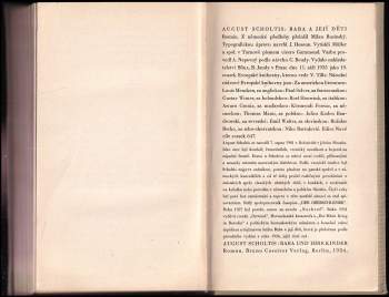 August Scholtis: Baba a její děti