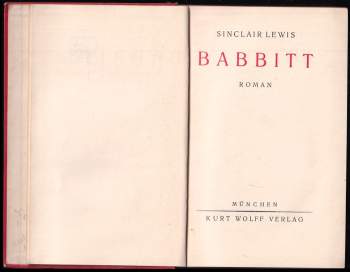 Sinclair Lewis: Babbitt Roman