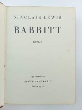 Sinclair Lewis: Babbitt