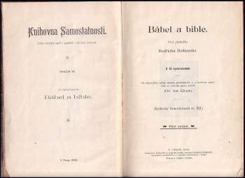 Friedrich Delitzsch: Bábel a bible