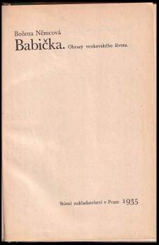 Božena Němcová: Babička