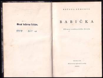 Božena Němcová: Babička