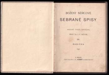 Božena Němcová: Sebrané spisy- Babička