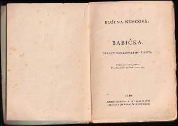 Božena Němcová: Babička