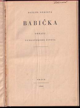 Božena Němcová: Babička