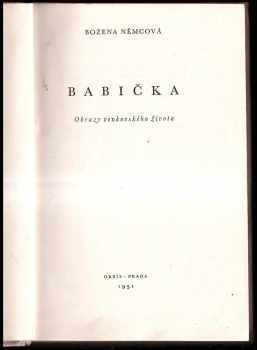 Božena Němcová: Babička : obrazy venkovského života