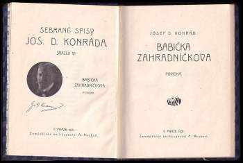 Josef Deograt Konrád: Babička Zahradníčková