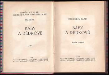 Jindřich Šimon Baar: Báby a dědkové