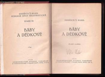 Jindřich Šimon Baar: Báby a dědkové