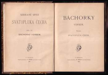 Svatopluk Čech: Báchorky veršem