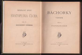 Svatopluk Čech: Báchorky veršem