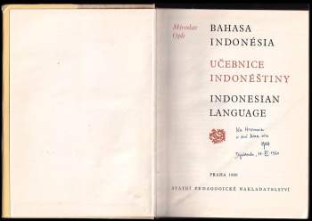 Miroslav Oplt: Bahasa Indonésia