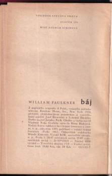 William Faulkner: Báj