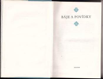 Bořivoj Borecký: Báje a povídky