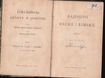 František Ruth: Bájesloví řecké i římské