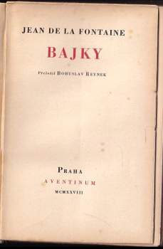 Jean de La Fontaine: Bajky