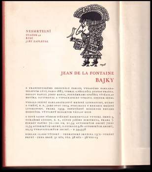 Jean de La Fontaine: Bajky