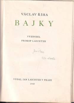 Václav Říha: Bajky