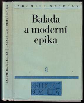 Balada a moderní epika