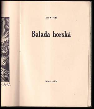 Jan Neruda: Balada horská
