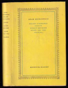 Balady a romance ; Sonety ; Sonety krymské ; Básně (1820-1855) ; Gražina