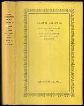 Balady a romance ; Sonety ; Sonety krymské ; Básně (1820-1855) ; Gražina