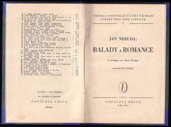 Jan Neruda: Balady a romance