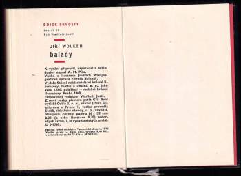 Jiří Wolker: Balady