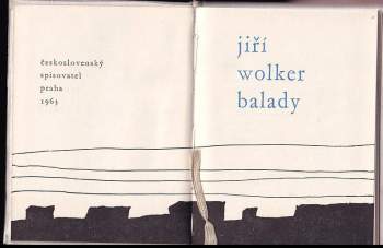 Jiří Wolker: Balady