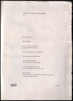 Petr Bezruč: Balady