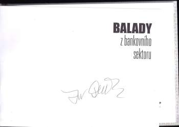 Jiří Dědeček: Balady z bankovního sektoru
