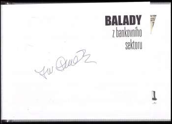 Jiří Dědeček: Balady z bankovního sektoru