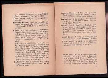 Jan Rey: Baletní slovníček