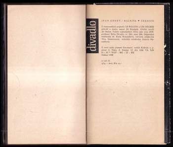 Jean Genet: Balkón ; Černoši