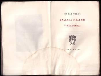 Oscar Wilde: Ballada o žaláři v Readingu