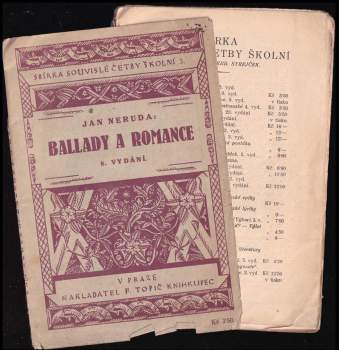 Jan Neruda: Ballady a romance