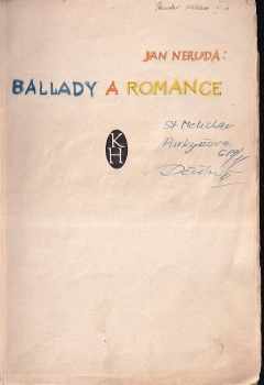 Jan Neruda: Ballady a romance