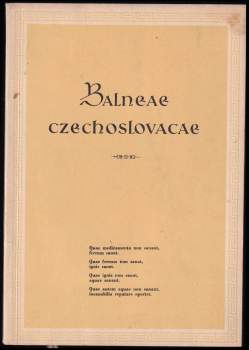 Balneae czechoslovacae