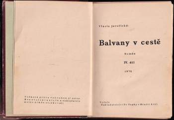 Vlasta Javořická: Balvany v cestě