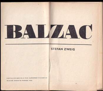 Stefan Zweig: Balzac