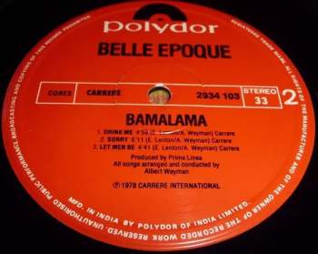 Belle Epoque: Bamalama