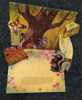 Walt Disney: Bambi - francouzské leporelo - POP-UP LEPORELO