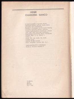 Henri Charrière: Banco