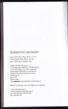 Karel Marek: Bankovní obchody