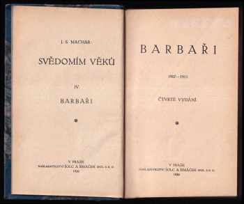 Josef Svatopluk Machar: Barbaři