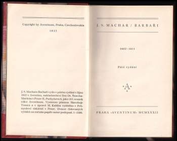 Josef Svatopluk Machar: Barbaři