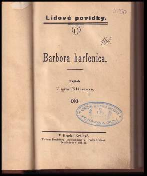 Vlasta Pittnerová: Barbora harfenica