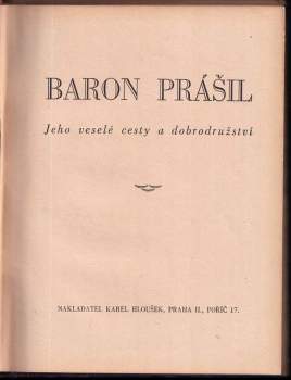 Josef Ročák: Baron Prášil